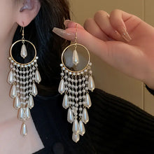 Load image into Gallery viewer, Lovely, White, Chandelier Earrings for the Bride