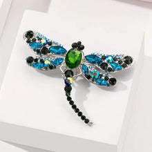 Load image into Gallery viewer, Large Crystal Dragonfly Pins-Choose color from drop down list