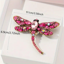 Load image into Gallery viewer, Large Crystal Dragonfly Pins-Choose color from drop down list