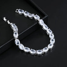 Load image into Gallery viewer, Luxurious Tennis Bracelets in Stainless Steel and CZ Crystal Inlay