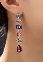 Load image into Gallery viewer, Pretty Bling Crystal Drop Earrings in 2 Color Combinations (as shown in photos)