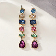 Load image into Gallery viewer, Pretty Bling Crystal Drop Earrings in 2 Color Combinations (as shown in photos)