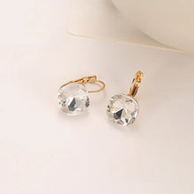 Load image into Gallery viewer, Square Shaped Faceted Crystal Earrings In a Variety of Colorations