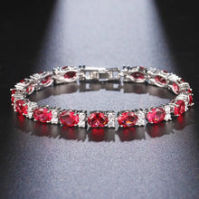 Load image into Gallery viewer, Luxurious Women’s Tennis Bracelets with Stainless Steel Frame And CZ Diamond Accent