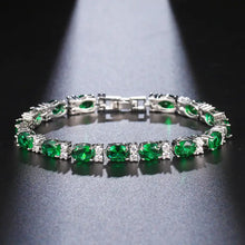 Load image into Gallery viewer, Luxurious Women’s Tennis Bracelets with Stainless Steel Frame And CZ Diamond Accent