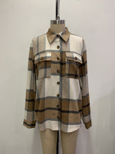 Load image into Gallery viewer, ON SALE! Plaid 2 Pocket Shirt/Shacket in a variety of Color Combinations-WAS $99.00, NOW $39.99