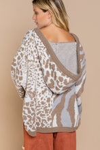 Load image into Gallery viewer, POL CLOTHING-NOW $49.99- Almond/ Mocha Woman’s Oversized Hooded Sweater (#298) SALE-WAS $79.00