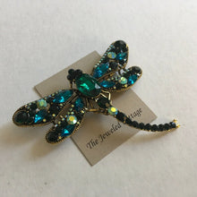 Load image into Gallery viewer, Large Crystal Dragonfly Pins-Choose color from drop down list