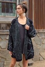 Load image into Gallery viewer, POL CLOTHING-NOW $49.99-Oversized Women’s Sweater (#573A) in Midnight Blue/Grey-POL Sweater-SALE-Was $79.99