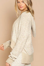 Load image into Gallery viewer, POL CLOTHING-NOW $39.99, Hooded Sweater-Popcorn fabric, hooded pullover Sweater (#15) with drawstrings-POL Sweater-SALE-Was $49.00, Now-$39.99