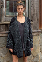 Load image into Gallery viewer, POL CLOTHING-NOW $49.99-Oversized Women’s Sweater (#573A) in Midnight Blue/Grey-POL Sweater-SALE-Was $79.99