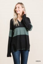 Load image into Gallery viewer, Cotton Bleu-Women’s Top #62472- Now $39.99, Was $59.00-in Green Mocha Colorations