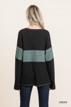 Load image into Gallery viewer, Cotton Bleu-Women’s Top #62472- Now $39.99, Was $59.00-in Green Mocha Colorations