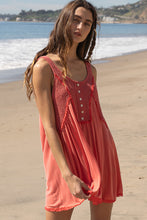 Load image into Gallery viewer, POL-# 504 Women’s Short Dress in Deep Peach Colorations Was $59.00, Now $39.99