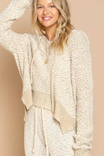 Load image into Gallery viewer, POL CLOTHING-NOW $39.99, Hooded Sweater-Popcorn fabric, hooded pullover Sweater (#15) with drawstrings-POL Sweater-SALE-Was $49.00, Now-$39.99