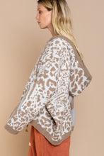 Load image into Gallery viewer, POL CLOTHING-NOW $49.99- Almond/ Mocha Woman’s Oversized Hooded Sweater (#298) SALE-WAS $79.00