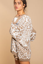 Load image into Gallery viewer, POL CLOTHING-NOW $49.99- Almond/ Mocha Woman’s Oversized Hooded Sweater (#298) SALE-WAS $79.00