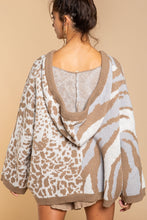 Load image into Gallery viewer, POL CLOTHING-NOW $49.99- Almond/ Mocha Woman’s Oversized Hooded Sweater (#298) SALE-WAS $79.00