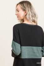 Load image into Gallery viewer, Cotton Bleu-Women’s Top #62472- Now $39.99, Was $59.00-in Green Mocha Colorations