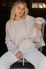 Load image into Gallery viewer, POL CLOTHING-NOW $39.99, Hooded Sweater-Popcorn fabric, hooded pullover Sweater (#15) with drawstrings-POL Sweater-SALE-Was $49.00, Now-$39.99