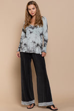 Load image into Gallery viewer, POL CLOTHING-WAS. $49.00, NOW $23.99-(Free Shipping) Casual Women’s V Neck Top (#961A) in Dark Foggy and Forest Foggy Colorations-POL Top-SALE- WAS $49.00, N0W $23.99