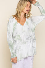 Load image into Gallery viewer, POL CLOTHING-WAS. $49.00, NOW $23.99-(Free Shipping) Casual Women’s V Neck Top (#961A) in Dark Foggy and Forest Foggy Colorations-POL Top-SALE- WAS $49.00, N0W $23.99