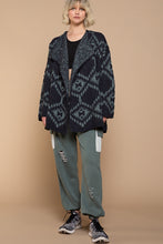 Load image into Gallery viewer, POL CLOTHING-NOW $49.99-Oversized Women’s Sweater (#573A) in Midnight Blue/Grey-POL Sweater-SALE-Was $79.99