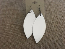 Load image into Gallery viewer, Set of 4 pair of Metallic Leather, Dangle, Petal Leaf Earrings in Shimmering Color Choices
