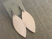 Load image into Gallery viewer, Set of 4 pair of Metallic Leather, Dangle, Petal Leaf Earrings in Shimmering Color Choices