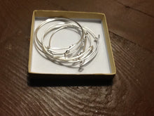 Load image into Gallery viewer, Wholesale, Expandable Charm Bracelets W/out Charms-Sold as a Set of 3 Silver Tones