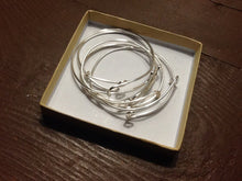 Load image into Gallery viewer, Wholesale, Expandable Bracelets W/out Charms-Sold as a Set of 10-Silvertones