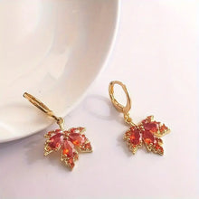 Load image into Gallery viewer, Maple Leaf Earring and Necklace Set
