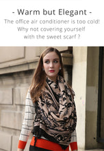 Load image into Gallery viewer, SALE-Luxurious Shawl, Pashmina or Scarf In Peach, Black and Gray Colorations.
