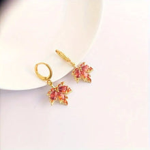Load image into Gallery viewer, Maple Leaf Earring and Necklace Set
