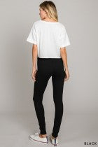 Load image into Gallery viewer, Cotton Bleu-Skinny, Ankle, Pull On Legging/Pant in Black
