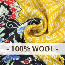 Load image into Gallery viewer, SALE-Luxurious Shawl, Pashmina or Scarf in Yellow, Black and Red Colorations
