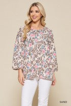 Load image into Gallery viewer, Cotton Bleu-Women’s Top #11708, WAS $59.00, Now $39.99- In Pink Print
