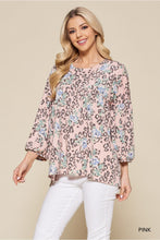 Load image into Gallery viewer, Cotton Bleu-Women’s Top #11708, WAS $59.00, Now $39.99- In Pink Print
