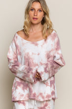 Load image into Gallery viewer, POL CLOTHING-Woman’s Oversized Top in Wild Berry Splash (#824) POL TOP-SALE- WAS $49.00, N0W $39.99
