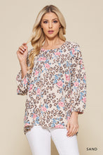 Load image into Gallery viewer, Cotton Bleu-Women’s Top #11708, WAS $59.00, Now $39.99- In Pink Print
