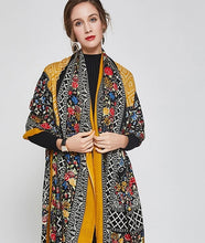 Load image into Gallery viewer, SALE-Luxurious Shawl, Pashmina or Scarf in Yellow, Black and Red Colorations
