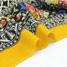 Load image into Gallery viewer, SALE-Luxurious Shawl, Pashmina or Scarf in Yellow, Black and Red Colorations
