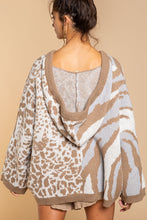 Load image into Gallery viewer, POL CLOTHING-NOW $49.99- Almond/ Mocha Woman’s Oversized Hooded Sweater (#298) SALE-WAS $79.00
