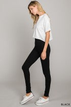 Load image into Gallery viewer, Cotton Bleu-Skinny, Ankle, Pull On Legging/Pant in Black
