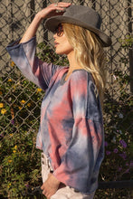 Load image into Gallery viewer, POL CLOTHING-NOW$ 39.99 ,Women’s cozy and comfy Pullover (#1591)in Indigo/Pink Blend Colorations, WAS $ 69.00
