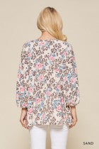 Load image into Gallery viewer, Cotton Bleu-Women’s Top #11708, WAS $59.00, Now $39.99- In Pink Print
