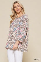 Load image into Gallery viewer, Cotton Bleu-Women’s Top #11708, WAS $59.00, Now $39.99- In Pink Print
