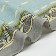 Load image into Gallery viewer, SALE-Luxurious Shawl, Pashmina or Scarf in Aqua, Cream and Sand Colorations
