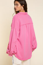 Load image into Gallery viewer, POL Clothing-# 424 Women’s Shacket Spring/Summer in Bubblegum or Paradise Mint Colorations, Was $69.99, NOW $49.99
