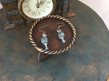 Load image into Gallery viewer, Fun N Funky, Handcrafted, Ceramic and Swarovski Drop Crystal  Earrings
